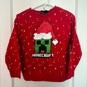 MINECRAFT holiday crewneck sweatshirt kids M